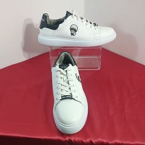 Karl Lagerfeld Mens SZ 13M Paris 3D Karl Head White/Black.